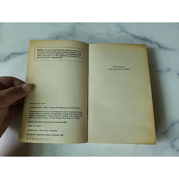 The First Five Years By Virginia E. Pomeranz, M.D. Paperback - Picture 4 of 10